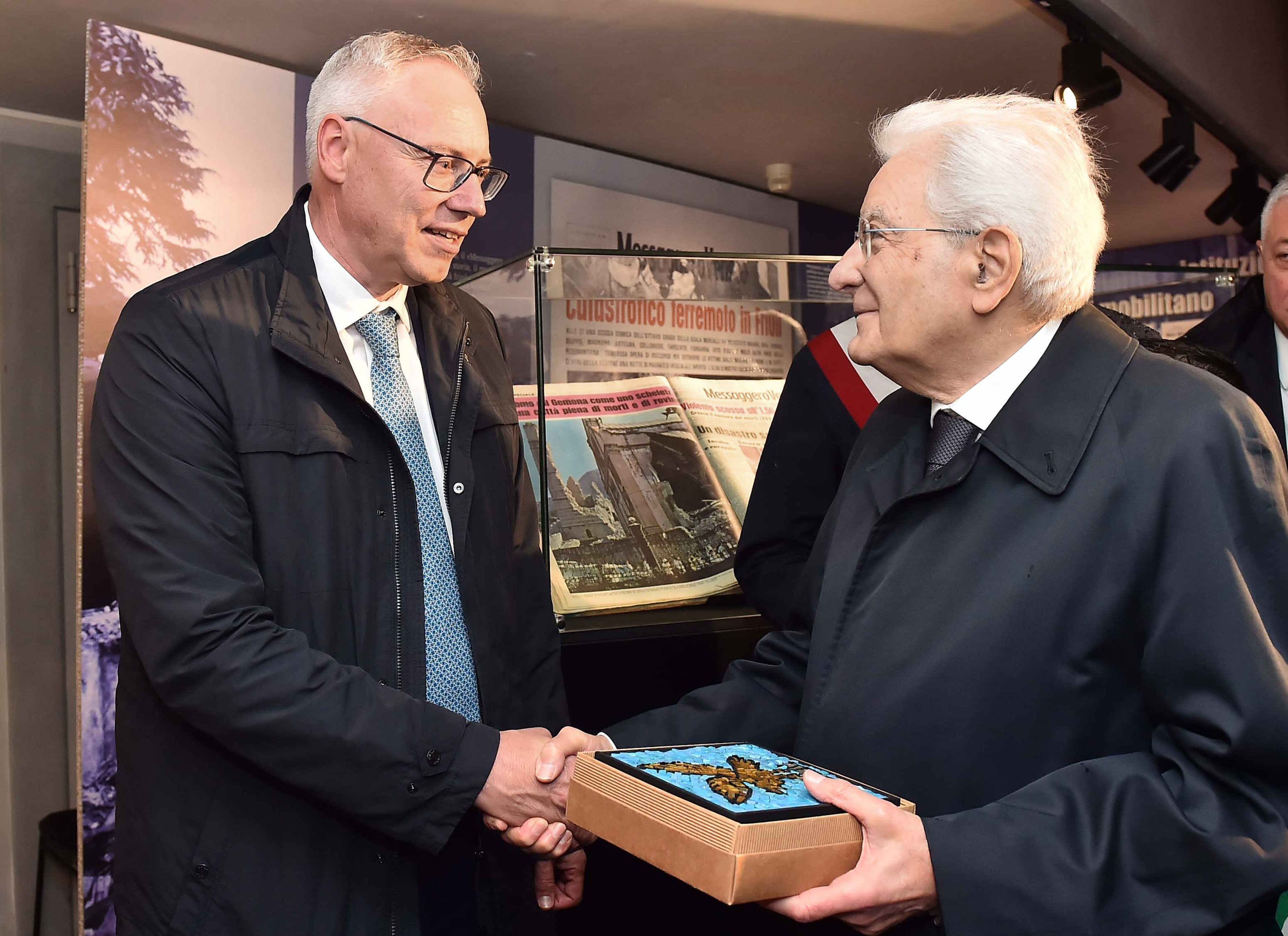 50 ANNI TERREMOTO. BORDIN CON MATTARELLA: GRAZIE PER LA SUA PRESENZA